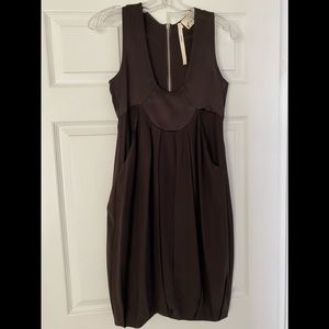 Yigal Azrouel Brown Silk Dress  P